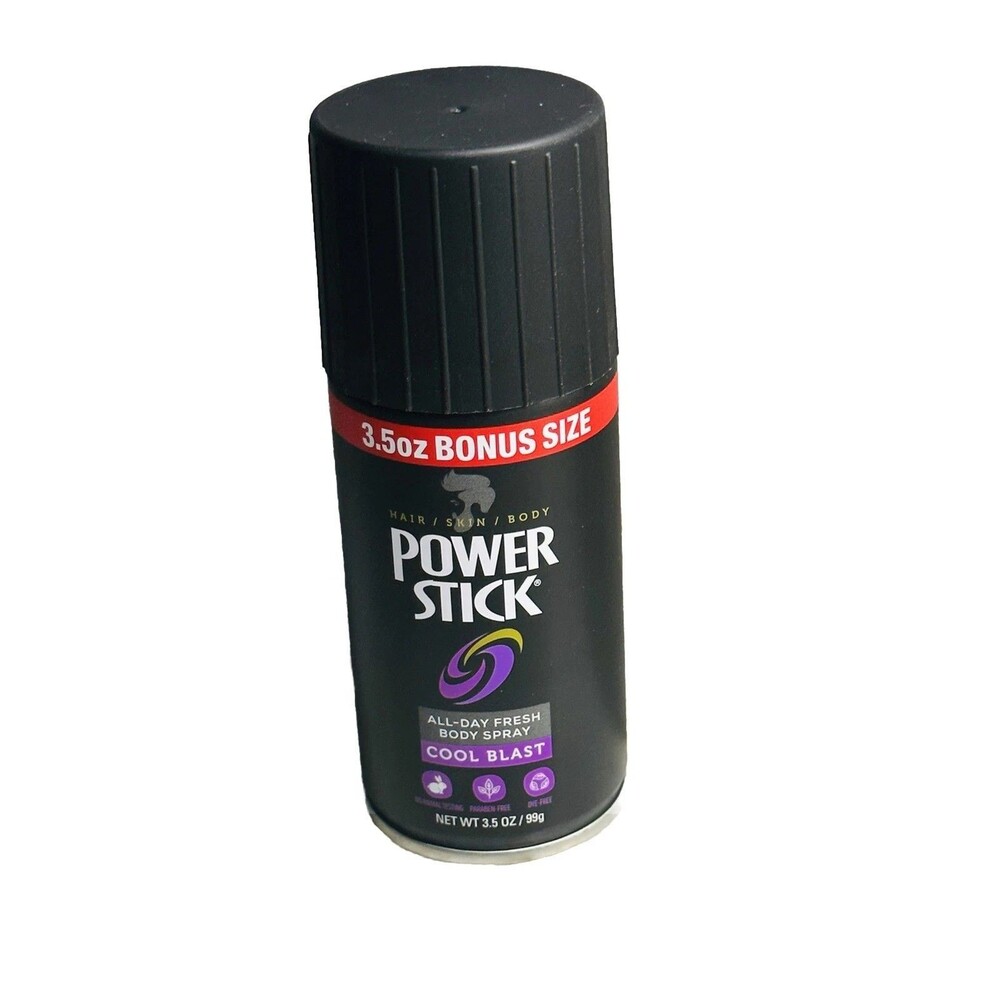 Men’s Power Stick- Cool Blast -Deodorant Body Spray 3.5 oz New